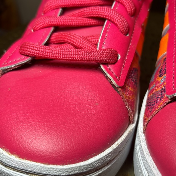 Women’s Sz 9 Adidas x Farm Rio Grand Court Alpha Cloudfoam Comfort Court Shoes - Picture 9 of 12